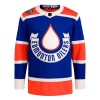 Mænd NHL Edmonton Oilers Trøje Tilpasset Heritage Classic Adidas 2023-24 Blå Authentic